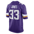 tocy MN.Vikings #33 Aaron Jones Player Purple Home Game Stitched Jerseys