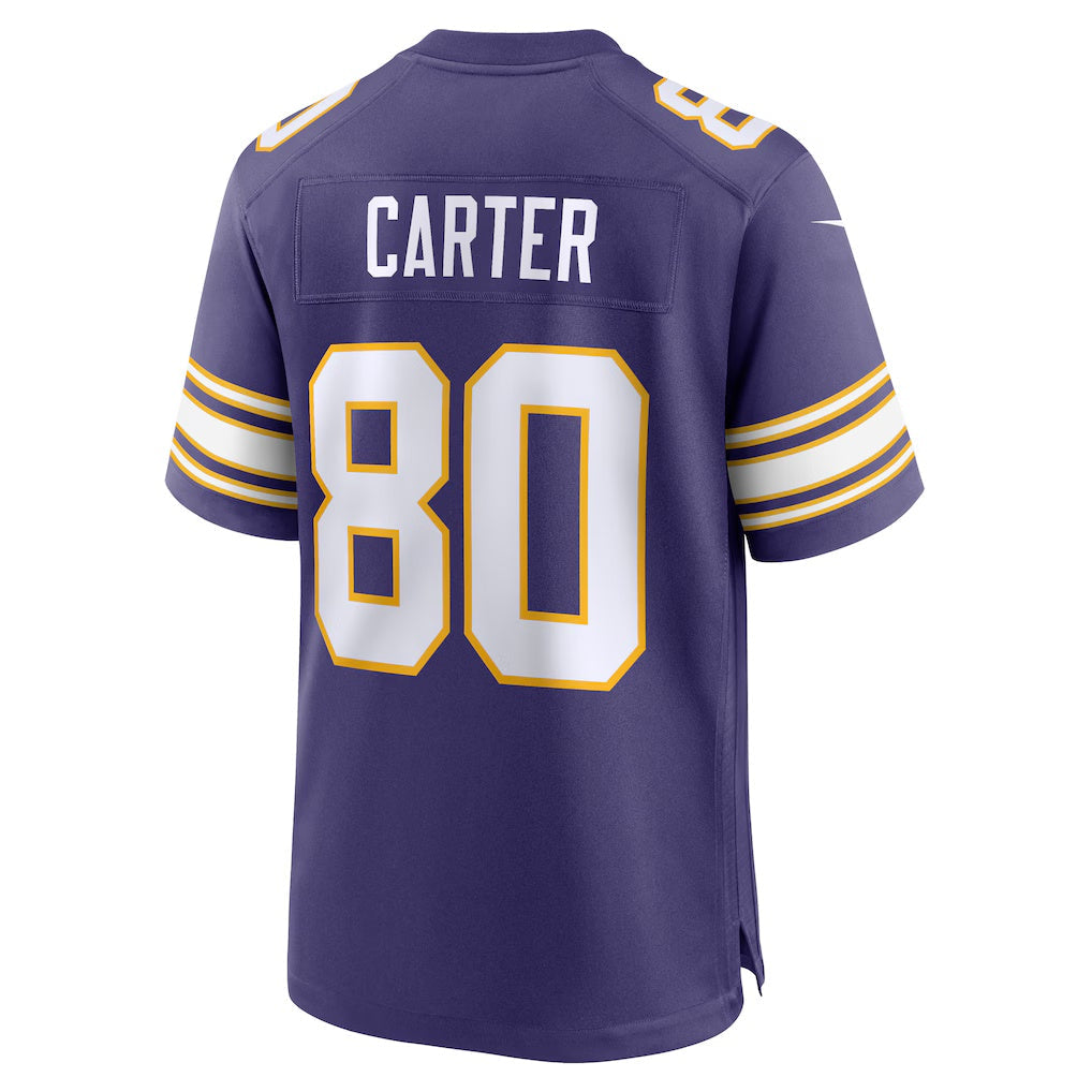 tocy MN.Vikings #80 Cris Carter Purple Retired Player Alternate Game Stitched Jerseys