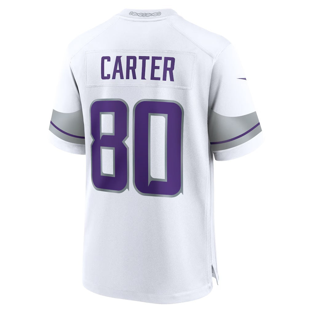 tocy MN.Vikings #80 Cris Carter White Alternate Retired Player Game Stitched Jerseys