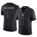 tocy MN.Vikings #9 J.J. McCarthy Player Black REFLECTIVE Limited Stitched Jerseys