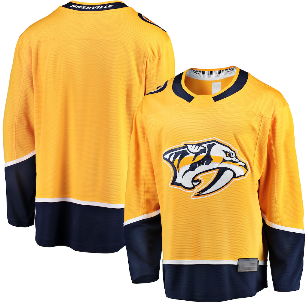 Tocy N.Predators Gold Breakaway Home Jerseys