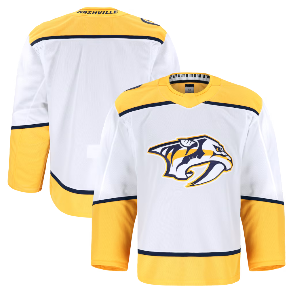 Tocy N.Predators White Away Authentic Pro Jerseys