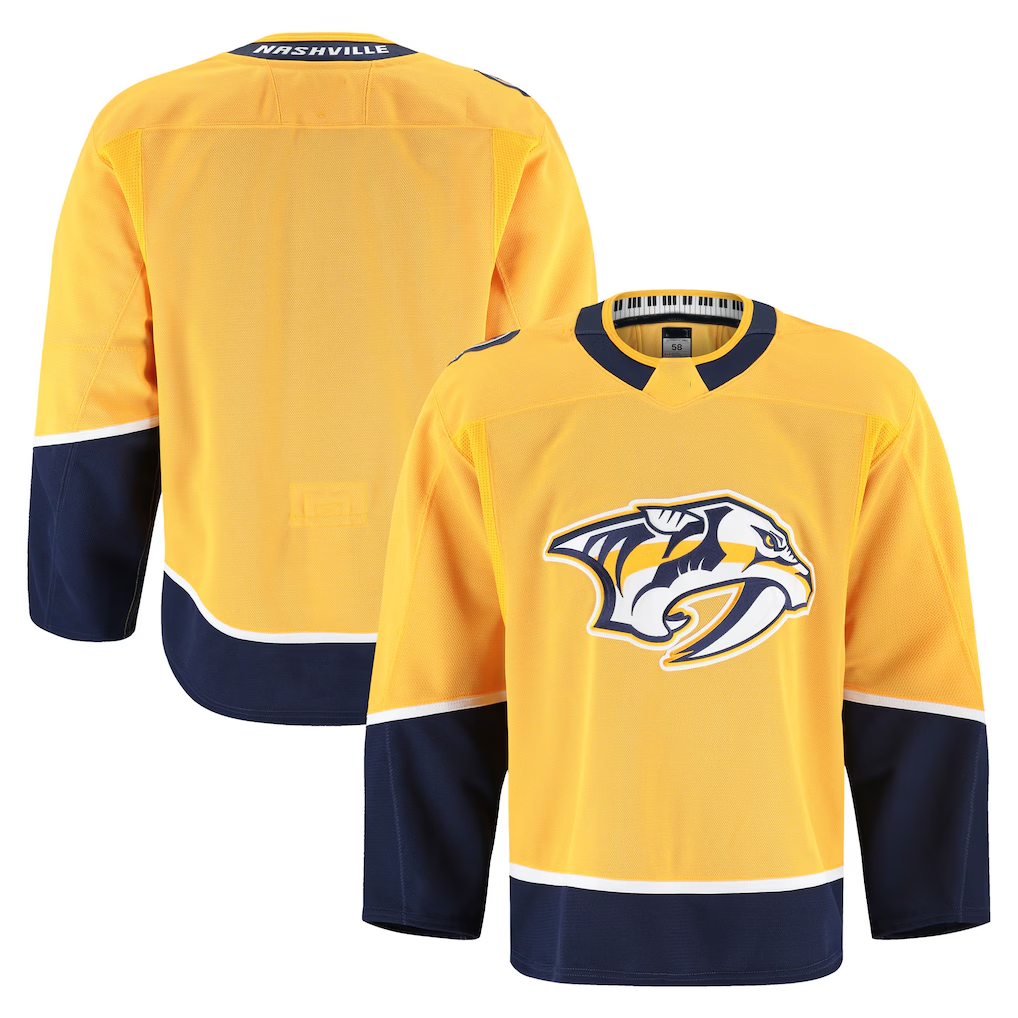 Tocy N.Predators Yellow Home Authentic Pro Jerseys
