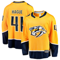 Tocy N.Predators #41 Nicolas Hague Gold Home Breakaway Jerseys