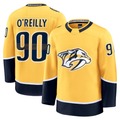 Tocy N.Predators #90 Ryan O'Reilly Yellow Home Premium Jerseys