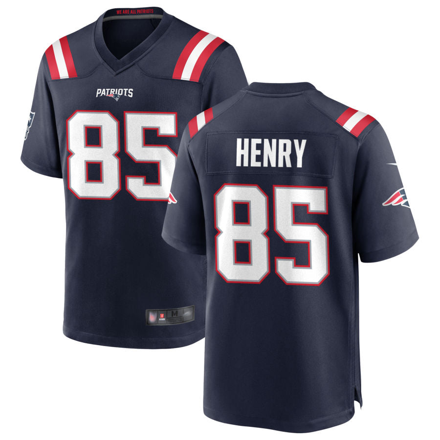 tocy NE.Patriots #85 Hunter Henry Navy Game Home Jerseys