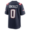 tocy NE.Patriots #0 Christian Gonzalez Navy Team Game Stitched Jerseys