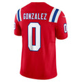 tocy NE.Patriots #0 Christian Gonzalez Player Red Vapor F.U.S.E. Limited Stitched Jerseys