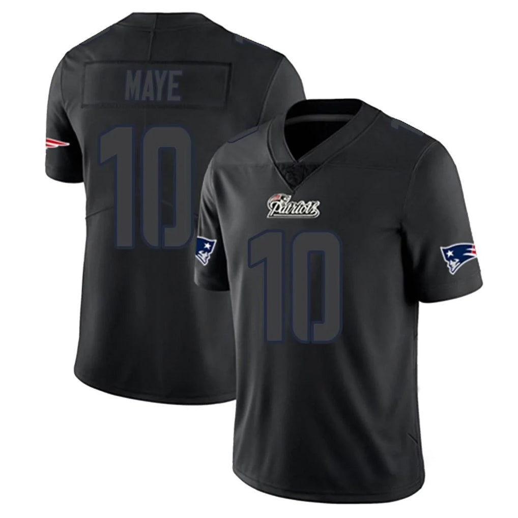 Tocy NE.Patriots #10 Drake Maye Player Black Impact LImited Home Game Stitched Jerseys
