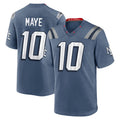 tocy NE.Patriots #10 Drake Maye Player Storm Blue Rivalries Collection Game Stitched Jerseys