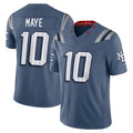 tocy NE.Patriots #10 Drake Maye Player Storm Blue Rivalries Collection Limited Stitched Jerseys