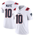 tocy NE.Patriots #10 Drake Maye Player White Vapor Limited Stitched Jerseys