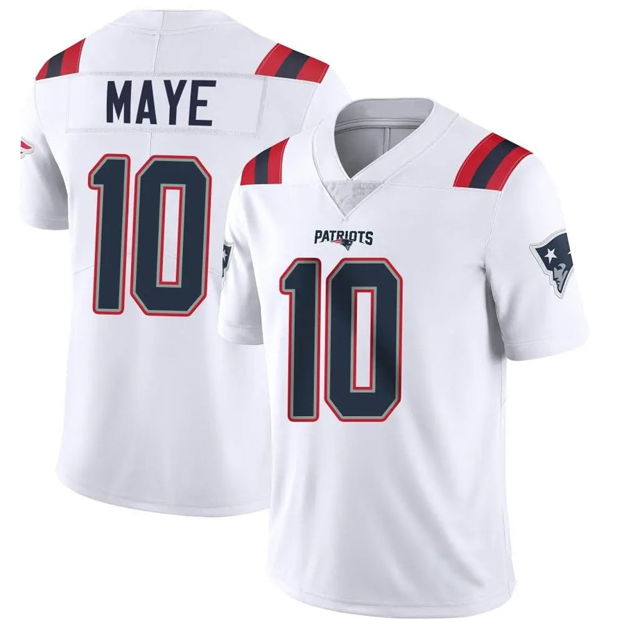 tocy NE.Patriots #10 Drake Maye Player White Vapor Limited Stitched Jerseys