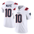 Tocy NE.Patriots #10 Drake Maye Player White Vapor Untouchable Home Game Stitched Jerseys