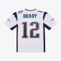 Tocy NE.Patriots  #12 Tom Brady Mitchell & Ness White 2000 Legacy Replica Jersey Stitched Puhic Game Jerseys