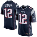 tocy NE.Patriots #12 Tom Brady Player Navy Blue Game Stitched Jerseys
