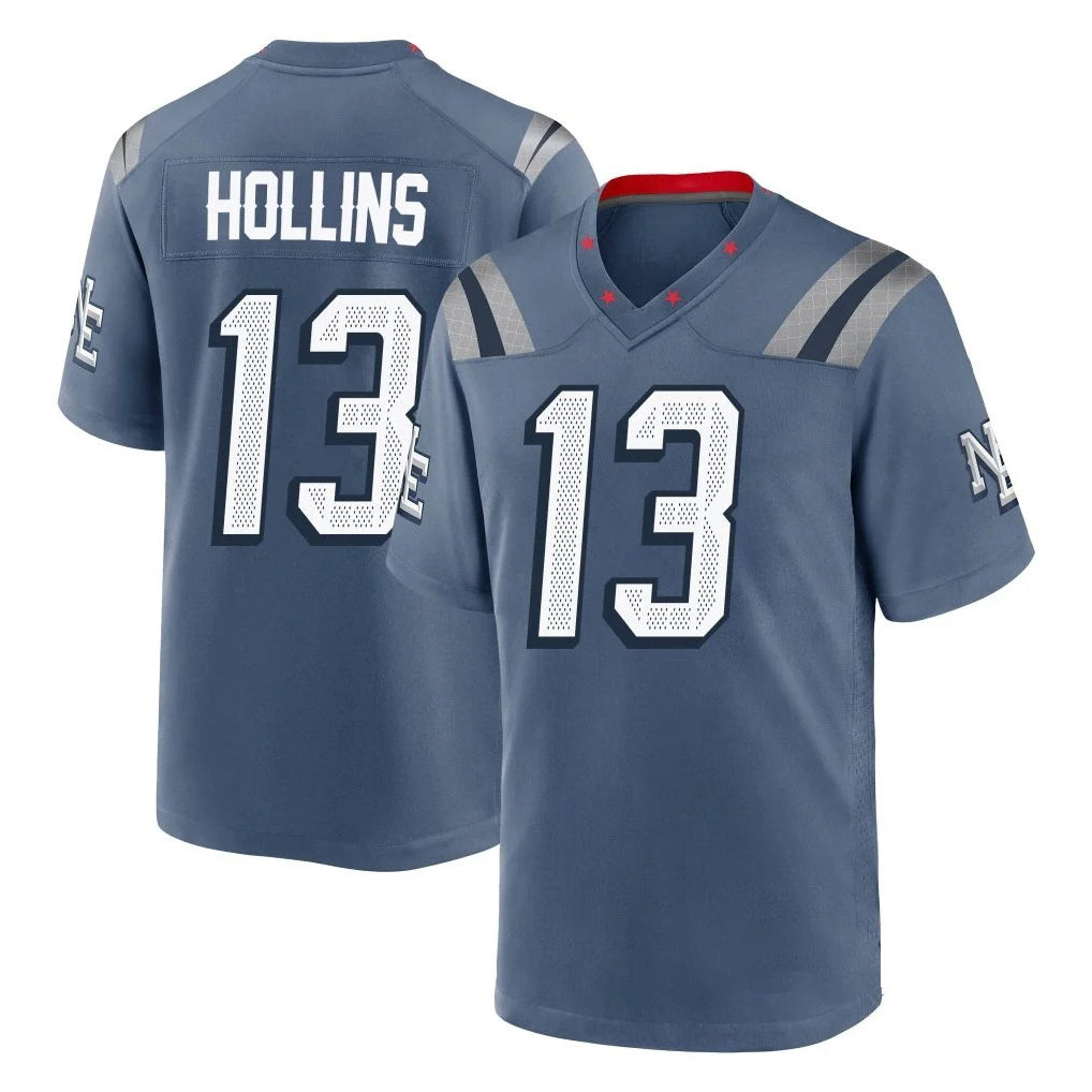 Tocy NE.Patriots #13 Mack Hollins Player Blue Rivalries Collection Home Game Stitched Jerseys