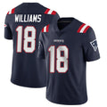 Tocy NE.Patriots #18 Kyle Williams Player Navy Vapor Untouchable Home Game Stitched Jerseys