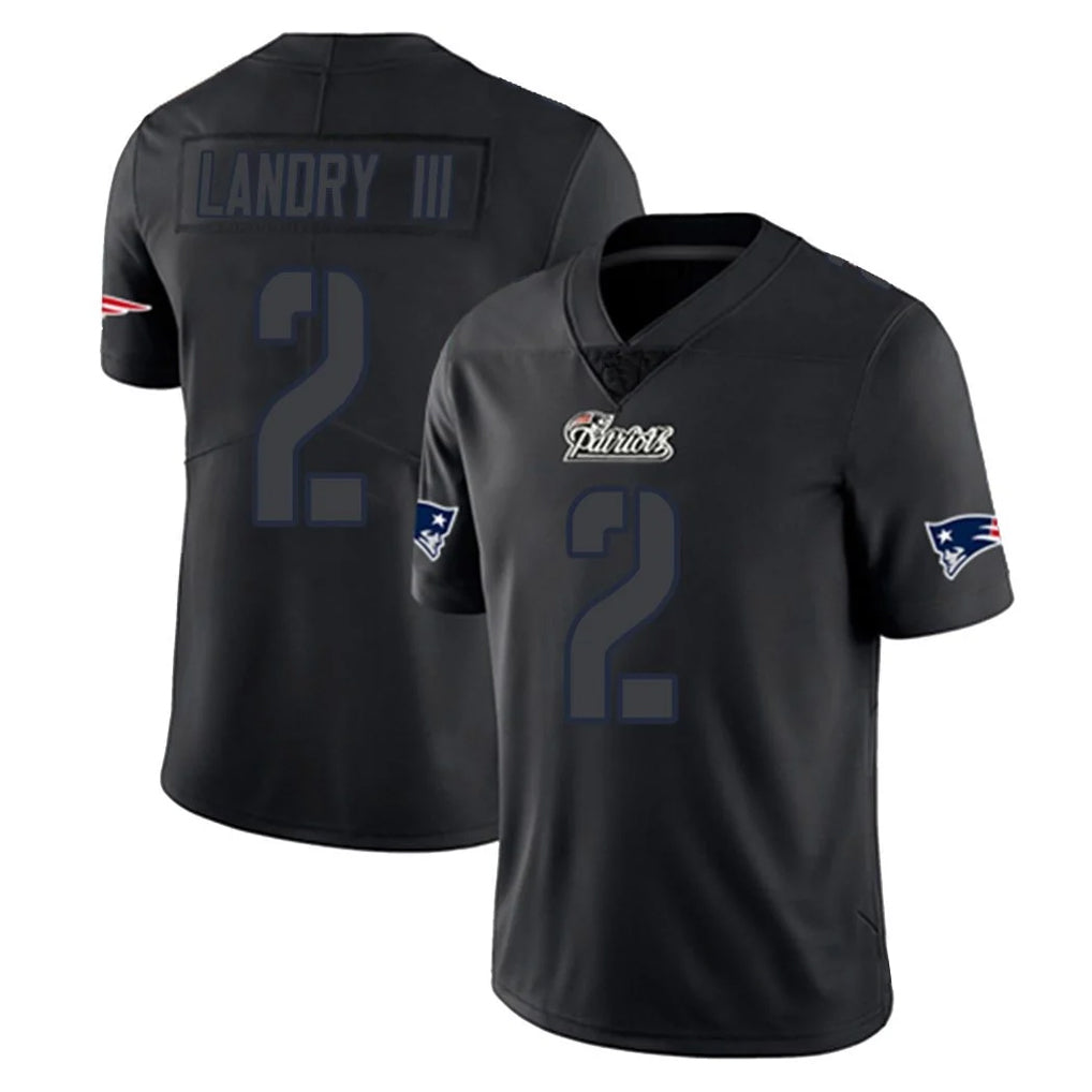 Tocy NE.Patriots #2 Harold Landry III Player Black Impact LImited Home Game Stitched Jerseys