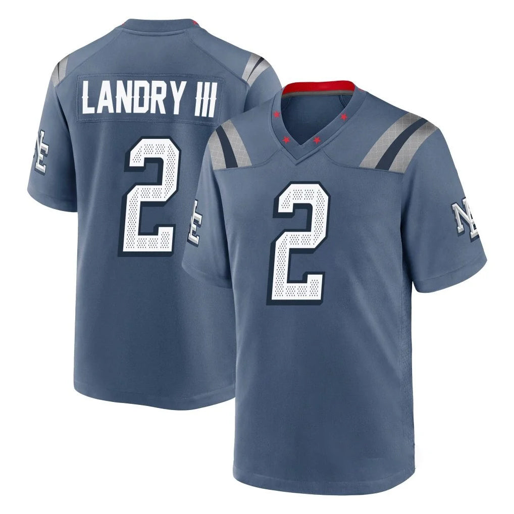 Tocy NE.Patriots #2 Harold Landry III Player Blue Rivalries Collection Home Game Stitched Jerseys