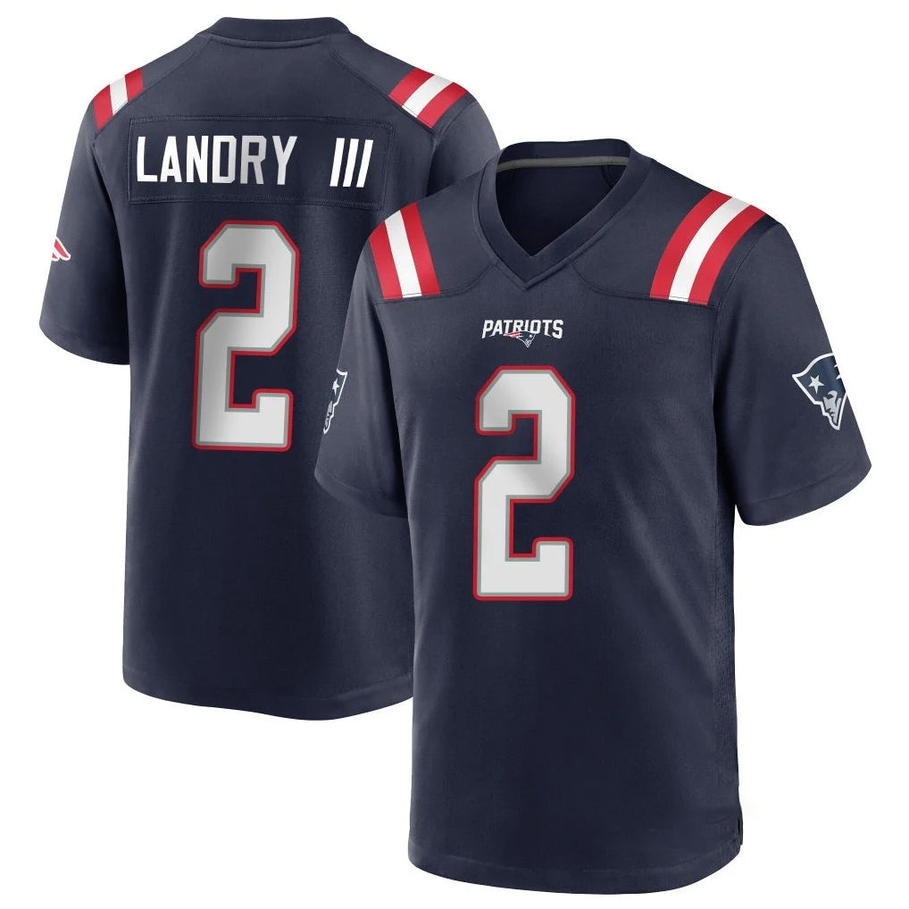 Tocy NE.Patriots #2 Harold Landry III Player Navy Home Game Stitched Jerseys