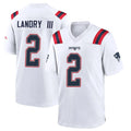 Tocy NE.Patriots #2 Harold Landry III Player White Home Game Stitched Jerseys