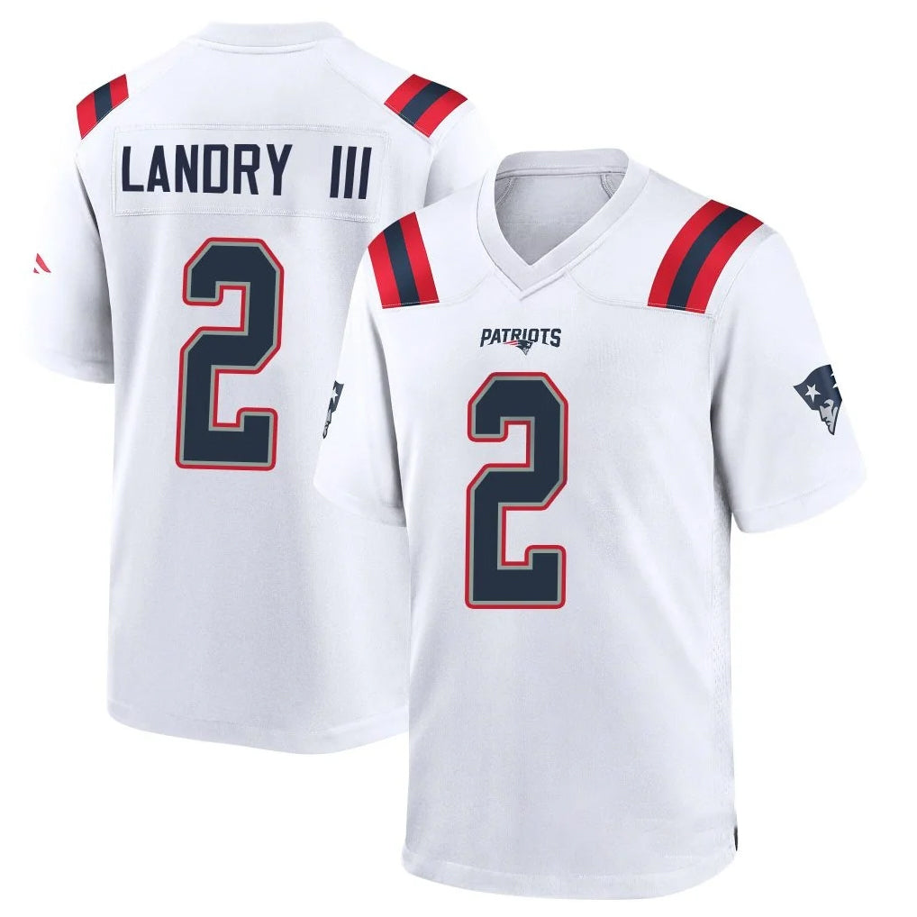 Tocy NE.Patriots #2 Harold Landry III Player White Home Game Stitched Jerseys