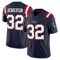 Tocy NE.Patriots #32 TreVeyon Henderson Player Navy Limited Vapor F.U.S.E. Home Game Stitched Jerseys