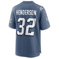 tocy NE.Patriots #32 TreVeyon Henderson Player Storm Blue Rivalries Collection Game Stitched Jerseys