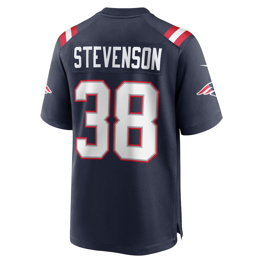 tocy NE.Patriots #38 Rhamondre Stevenson Player Navy Home Game Stitched Jerseys