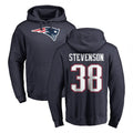 Tocy NE.Patriots #38 Rhamondre Stevenson Player Navy LOGO Pullover Hoodies Home Game Stitched Jerseys