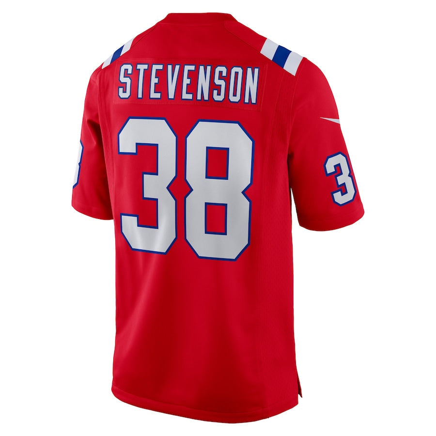 tocy NE.Patriots #38 Rhamondre Stevenson Player Red Home Game Stitched Jerseys