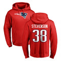 Tocy NE.Patriots #38 Rhamondre Stevenson Player Red LOGO Pullover Hoodies Home Game Stitched Jerseys