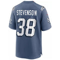 tocy NE.Patriots #38 Rhamondre Stevenson Player Storm Blue Rivalries Collection Game Stitched Jerseys