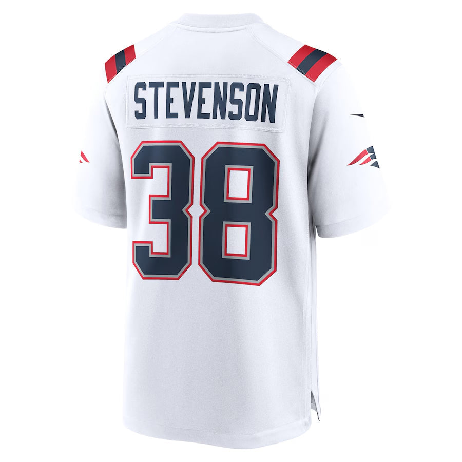 tocy NE.Patriots #38 Rhamondre Stevenson Player White Home Game Stitched Jerseys