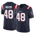 Tocy NE.Patriots #48 Namdi Obiazor Player Navy Limited Vapor F.U.S.E. Home Game Stitched Jerseys