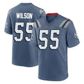 Tocy NE.Patriots #55 Jared Wilson Player Blue Rivalries Collection Home Game Stitched Jerseys
