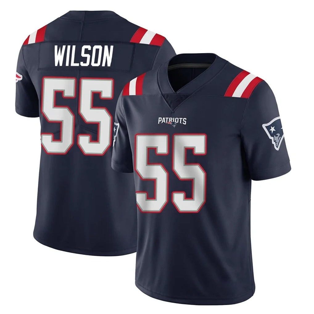 Tocy NE.Patriots #55 Jared Wilson Player Navy Vapor Untouchable Home Game Stitched Jerseys
