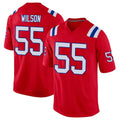 Tocy NE.Patriots #55 Jared Wilson Player Red Home Game Stitched Jerseys