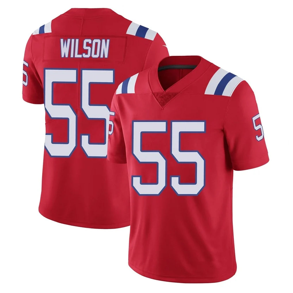 Tocy NE.Patriots #55 Jared Wilson Player Red Vapor Untouchable Home Game Stitched Jerseys