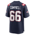 tocy NE.Patriots #66 Will Campbell Player Navy Home Game Stitched Jerseys
