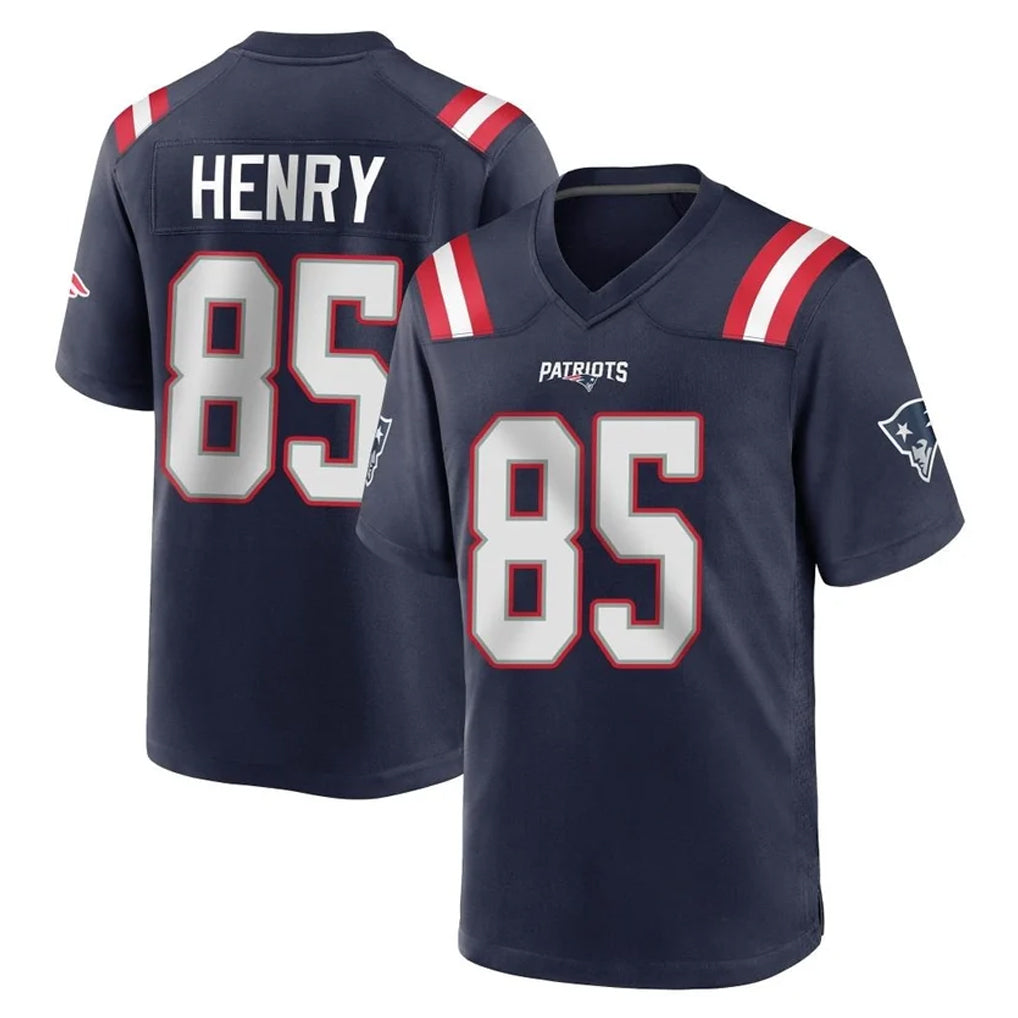Tocy NE.Patriots #85 Hunter Henry Player Navy Home Game Stitched Jerseys