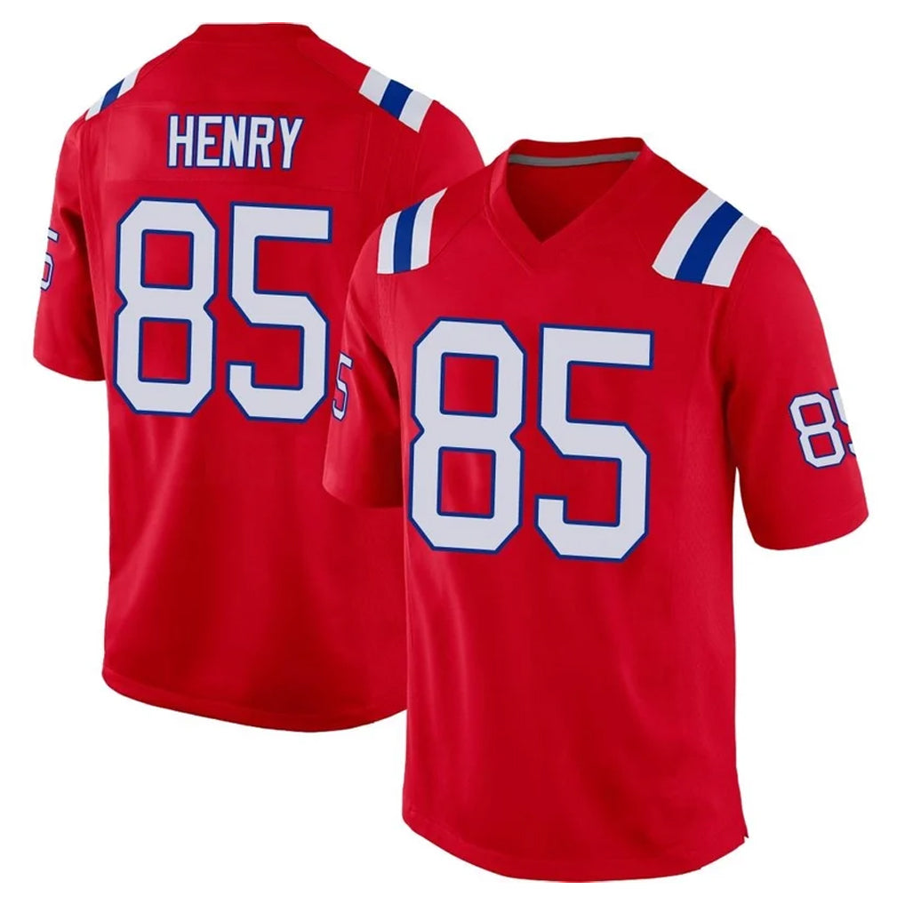 Tocy NE.Patriots #85 Hunter Henry Player Red Home Game Stitched Jerseys