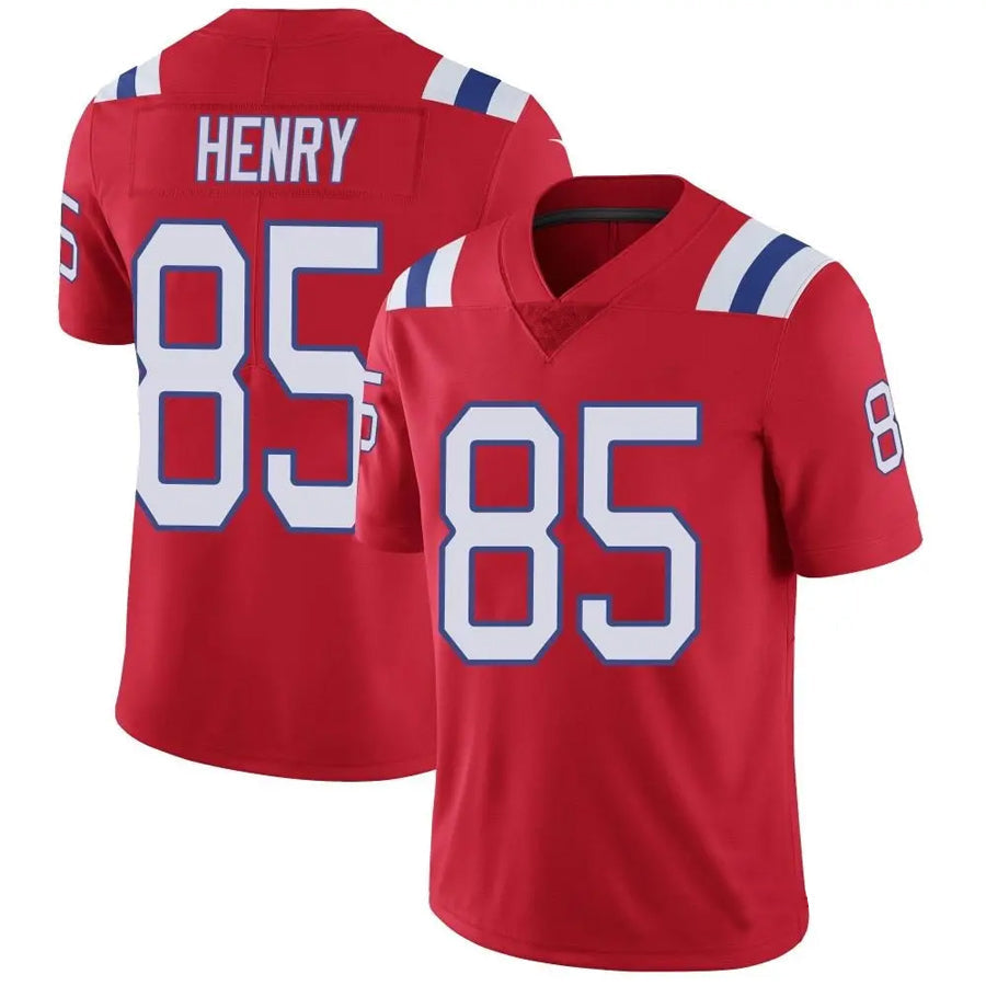 tocy NE.Patriots #85 Hunter Henry Player Red Vapor Limited Stitched Jerseys