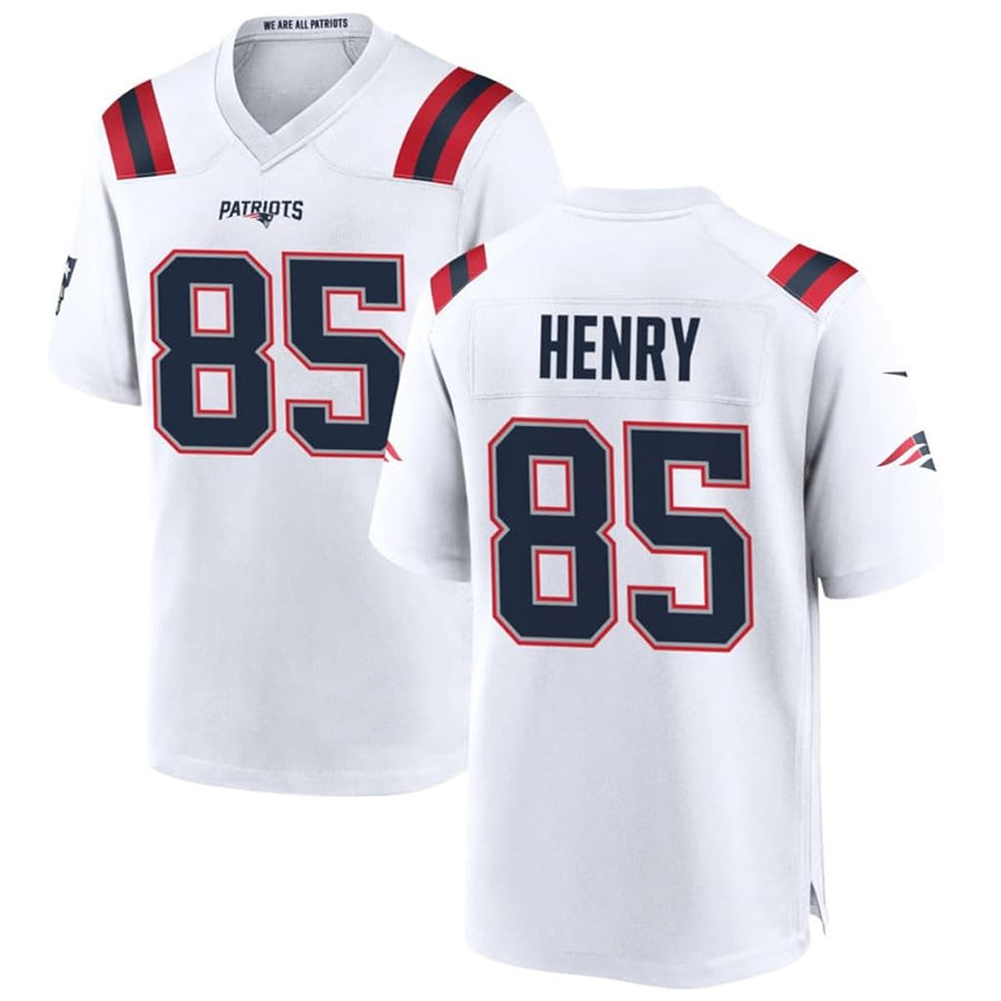 tocy NE.Patriots #85 Hunter Henry Player White Home Game Stitched Jerseys