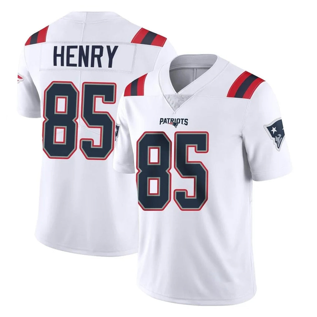 Tocy NE.Patriots #85 Hunter Henry Player White Vapor Untouchable Home Game Stitched Jerseys