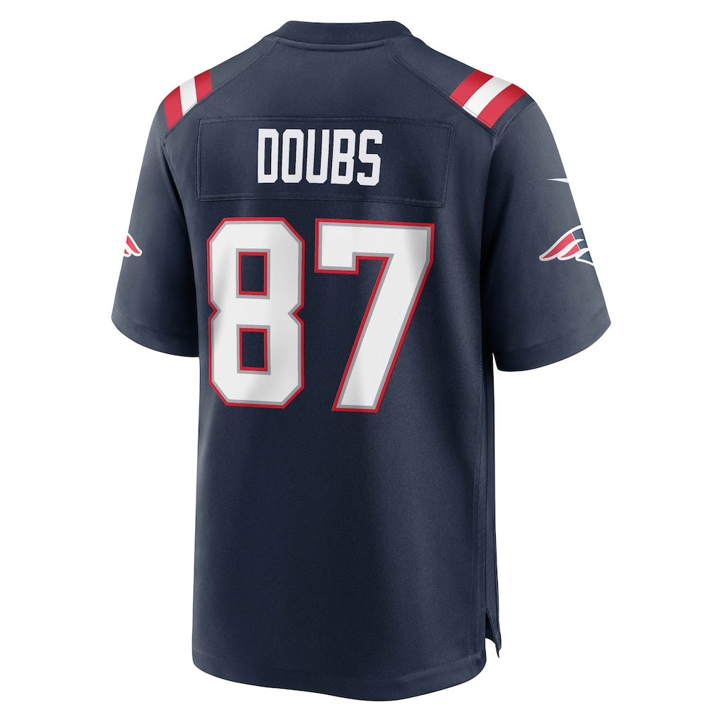 tocy NE.Patriots #87 Romeo Doubs Navy Game Jerseys