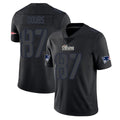 Tocy NE.Patriots #87 Romeo Doubs Player Black Impact LImited Home Game Stitched Jerseys