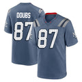 Tocy NE.Patriots #87 Romeo Doubs Player Blue Rivalries Collection Home Game Stitched Jerseys
