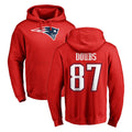 Tocy NE.Patriots #87 Romeo Doubs Player Red LOGO Pullover Hoodies Home Game Stitched Jerseys
